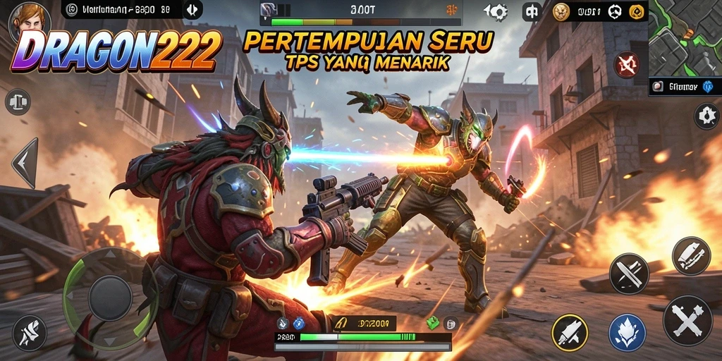 Tampilan gameplay menarik dari DRAGON222 dengan aksi tembak-menembak intens.