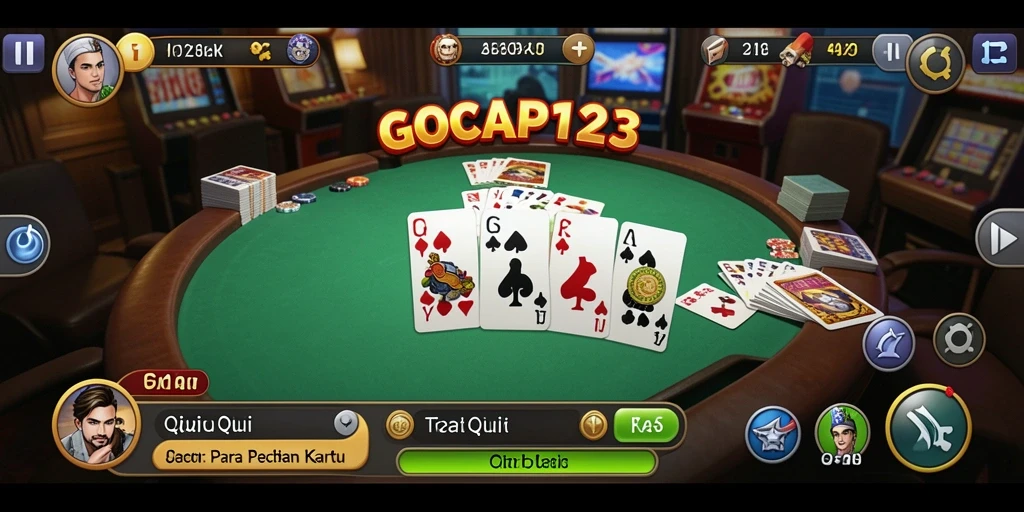 Gameplay seru QiuQiu di GOCAP123 dengan teman-teman.