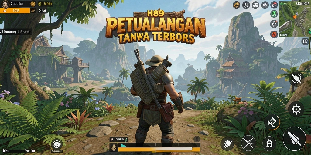 Tampilan menarik dari gameplay H89 dalam dunia terbuka yang luas.