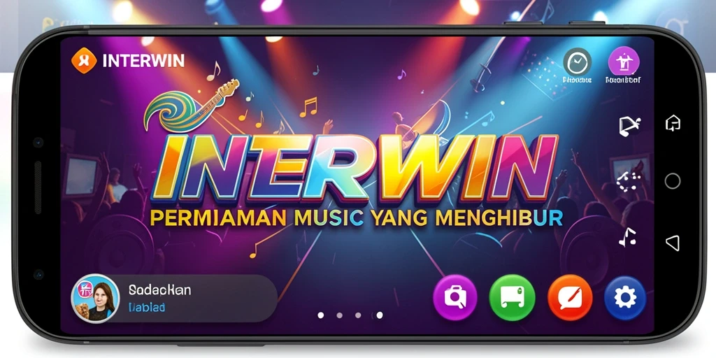 Tampilan gameplay INTERWIN yang penuh warna dan menarik.