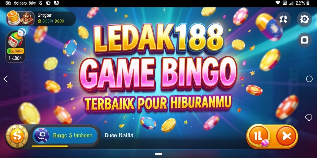 Tampilan utama gameplay LEDAK188 dengan keseruan Bingo.