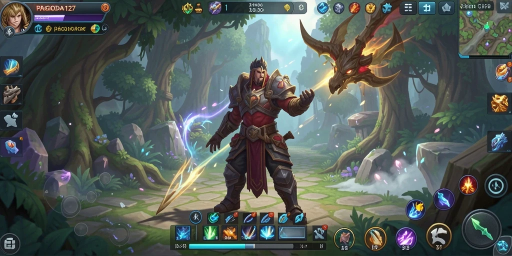 Tampilan utama gameplay PAGODA127 dengan aksi seru dalam dunia MMORPG.