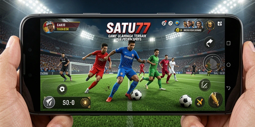 Tampilan gameplay SATU77 yang mendebarkan dan penuh aksi olahraga.