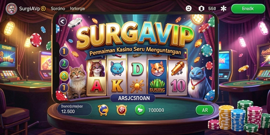 Tampilan gameplay SURGAVIP yang menarik dan mengasyikkan.