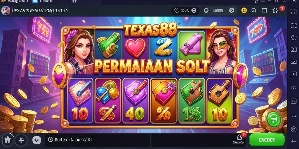 Tampilan gameplay menarik dari TEXAS88 slot.