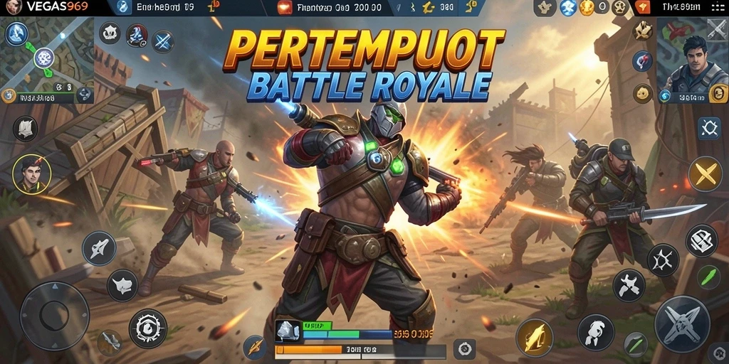 Tampilan gameplay seru di arena Battle Royale.
