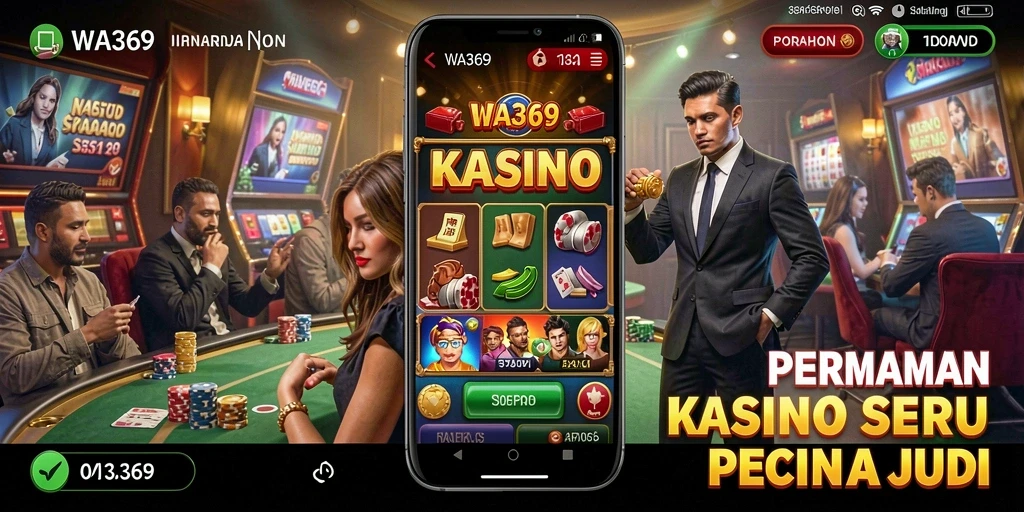 Tangkapan layar utama WA369 menampilkan pengalaman bermain Kasino yang mendebarkan.