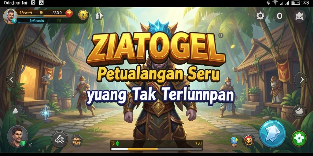 Tangkapan layar ZIATOGEL menampilkan aksi petualangan yang mendebarkan.